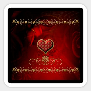 Wonderful decorative heart Sticker